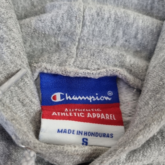 Champion Clemson Hoodie USA Hooded Sweatshirt Grey Embroidered Mens Size Small. - Picture 9 of 9